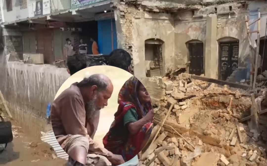 গাংনীতে ছাদ ধসে ভিক্ষুকের মৃত্যু ; স্ত্রী আহত